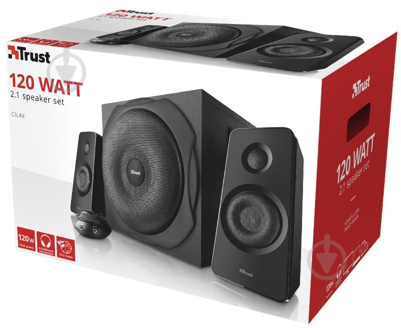 Колонки Trust Cilax Speaker Set 2.1 black - фото 4 Колонки Trust Cilax Speaker Set 2.1 black - фото 4