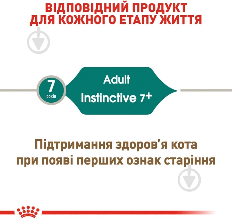 Корм влажный для взрослых кошек Royal Canin Instinctive 7+ в соусе мясо, злаки 85 г - фото 3