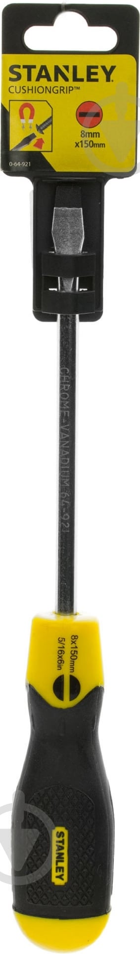 Отвертка Stanley CUSHION GRIP SL8×150 мм 0-64-921 - фото 2