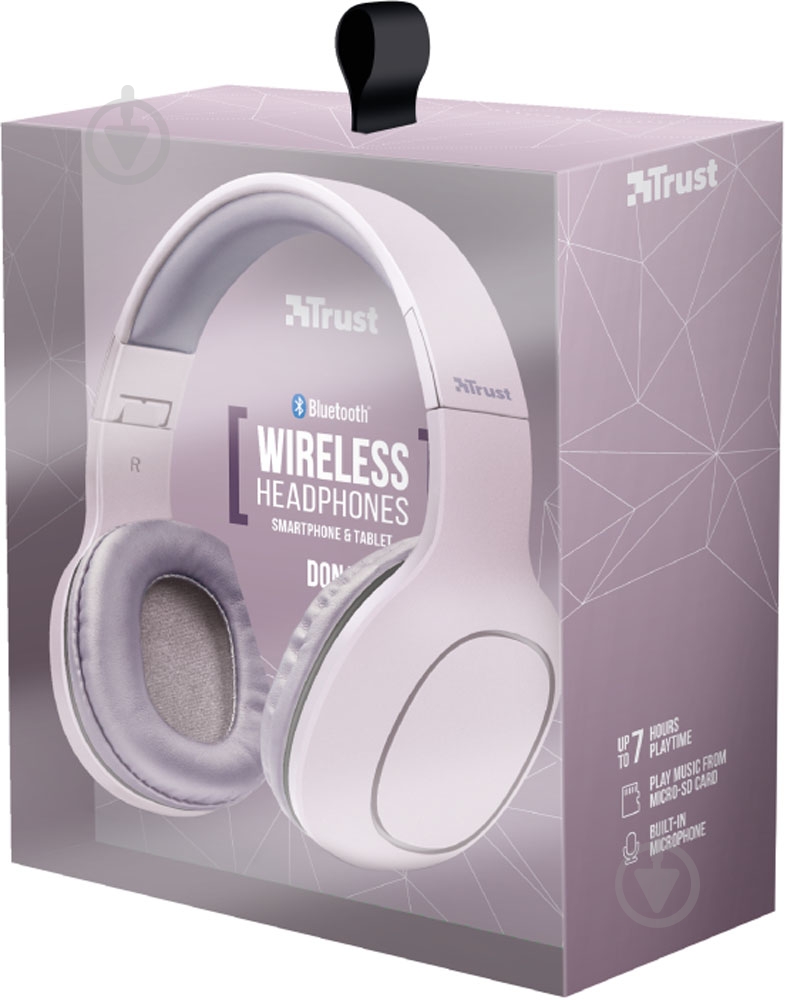 Гарнитура Trust Dona Wireless Bluetooth pink (22889) - фото 8