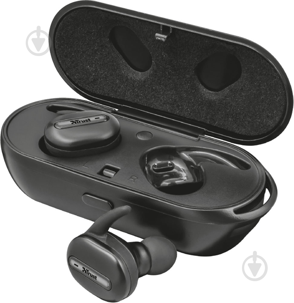 Гарнитура Trust Duet2 Bluetooth Wire-free black (22864) - фото 1