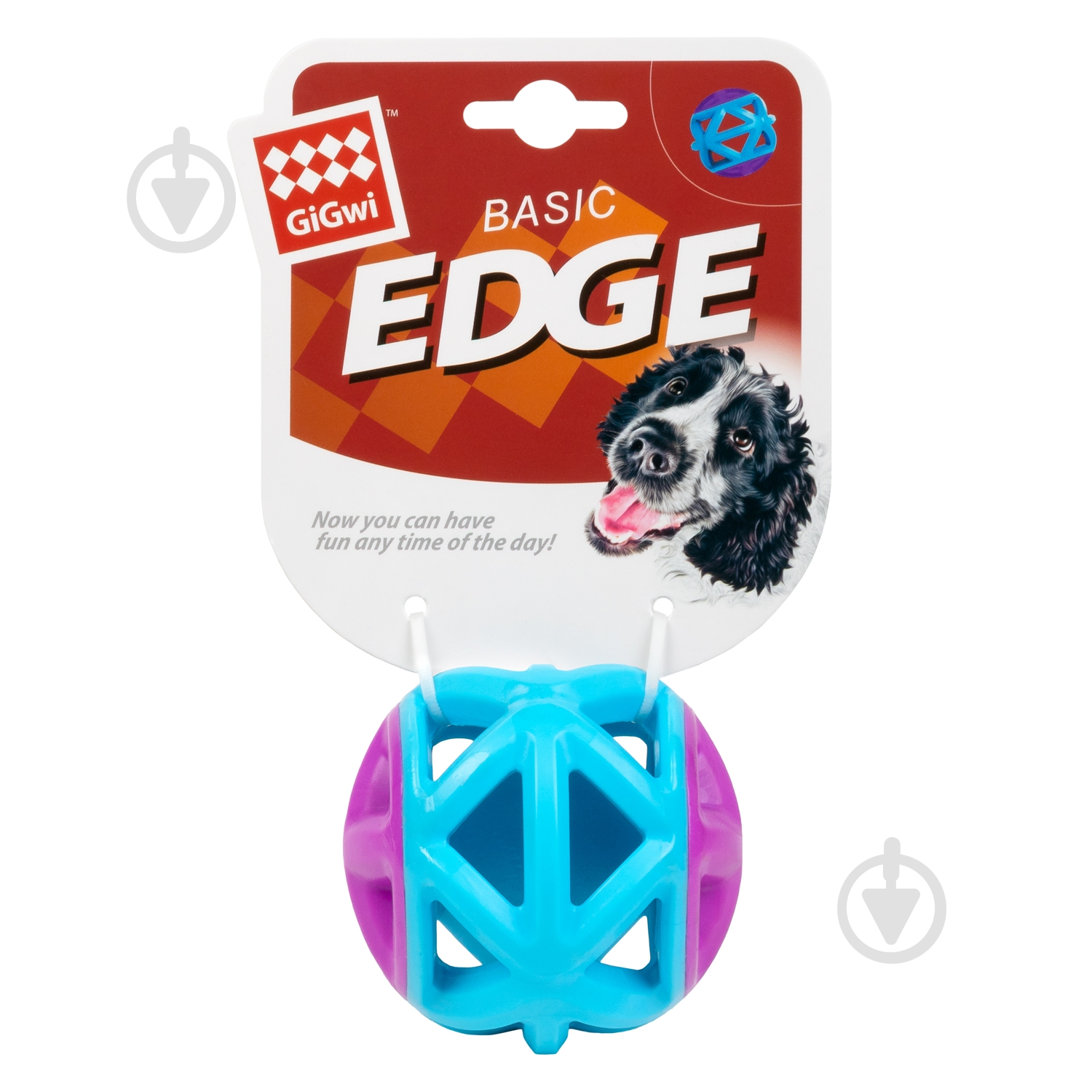 Игрушка для собак GiGwi Мяч Basic 9 см голубой - фото 2 Игрушка для собак GiGwi Мяч Basic 9 см голубой - фото 2