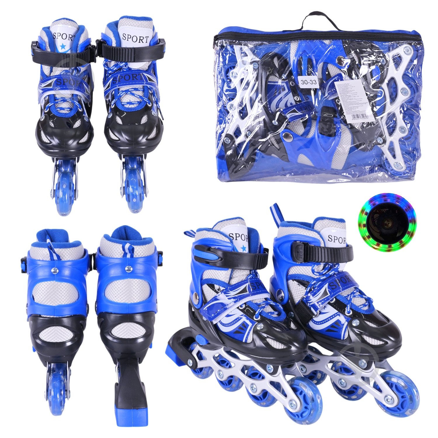 Роликовые коньки Shantou S RL25504 р. 30-33 в ассортименте - фото 28 Роликовые коньки Shantou S RL25504 р. 30-33 в ассортименте - фото 28