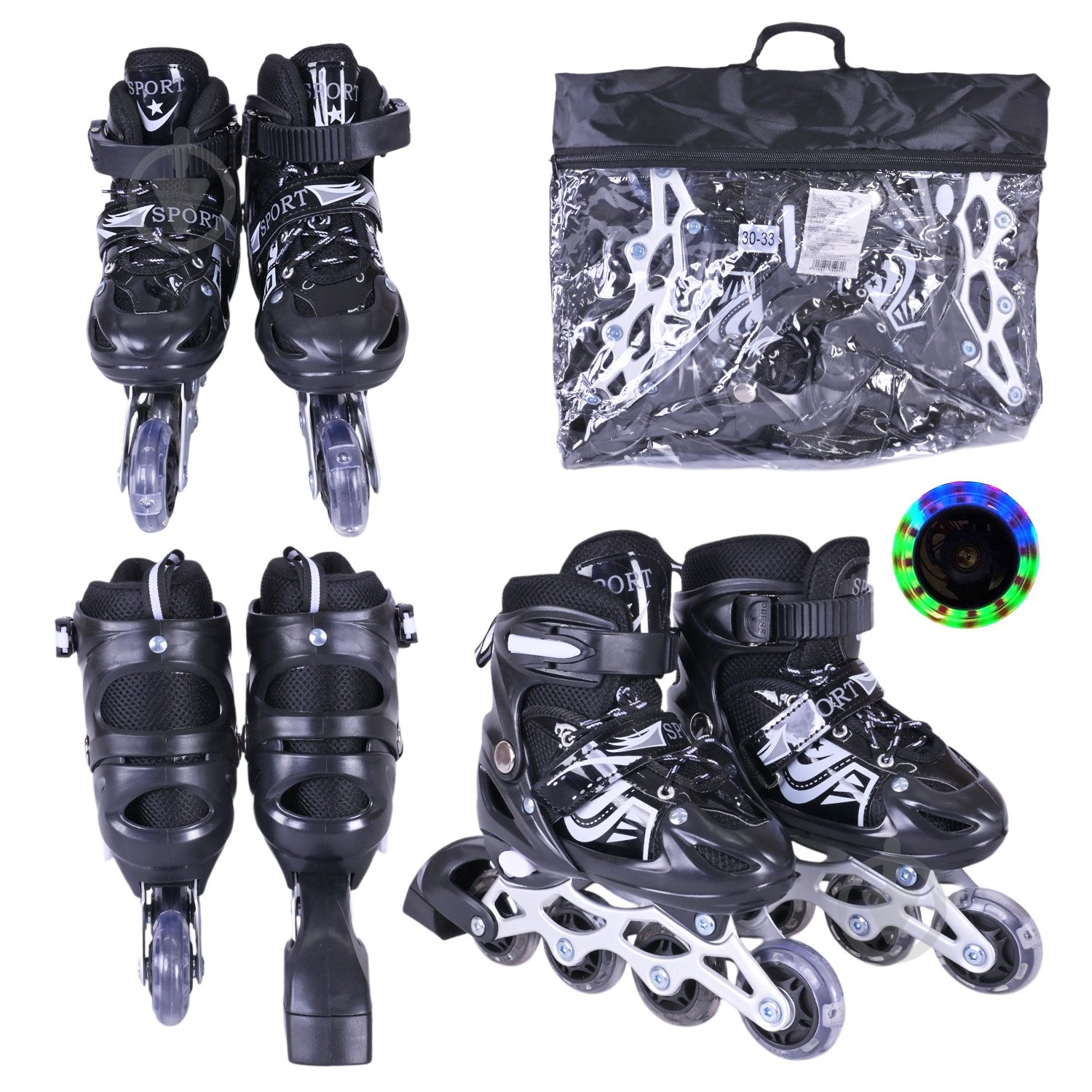 Роликовые коньки Shantou S RL25504 р. 30-33 в ассортименте - фото 29 Роликовые коньки Shantou S RL25504 р. 30-33 в ассортименте - фото 29