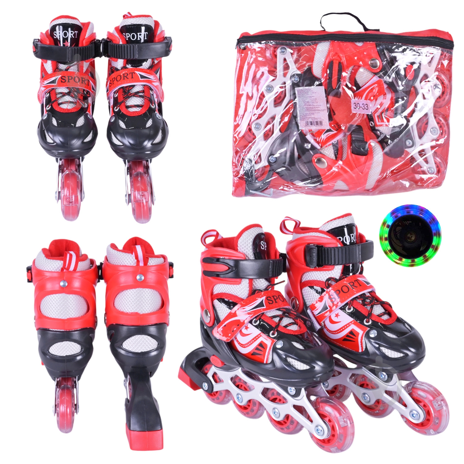 Роликовые коньки Shantou S RL25504 р. 30-33 в ассортименте - фото 30 Роликовые коньки Shantou S RL25504 р. 30-33 в ассортименте - фото 30