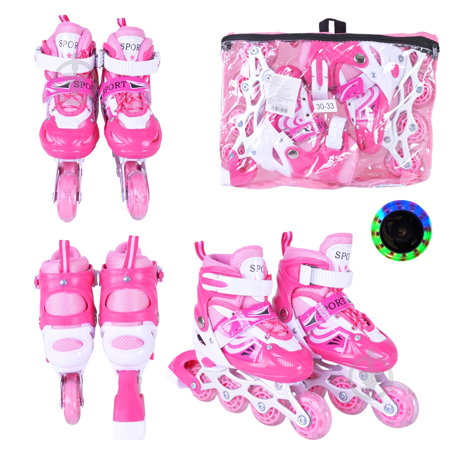 Роликовые коньки Shantou S RL25504 р. 30-33 в ассортименте - фото 27 Роликовые коньки Shantou S RL25504 р. 30-33 в ассортименте - фото 27