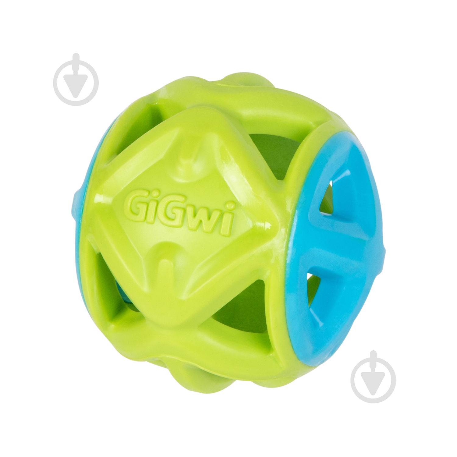 Игрушка для собак GiGwi Мяч Basic 9 см салатовый - фото 1 Игрушка для собак GiGwi Мяч Basic 9 см салатовый - фото 1