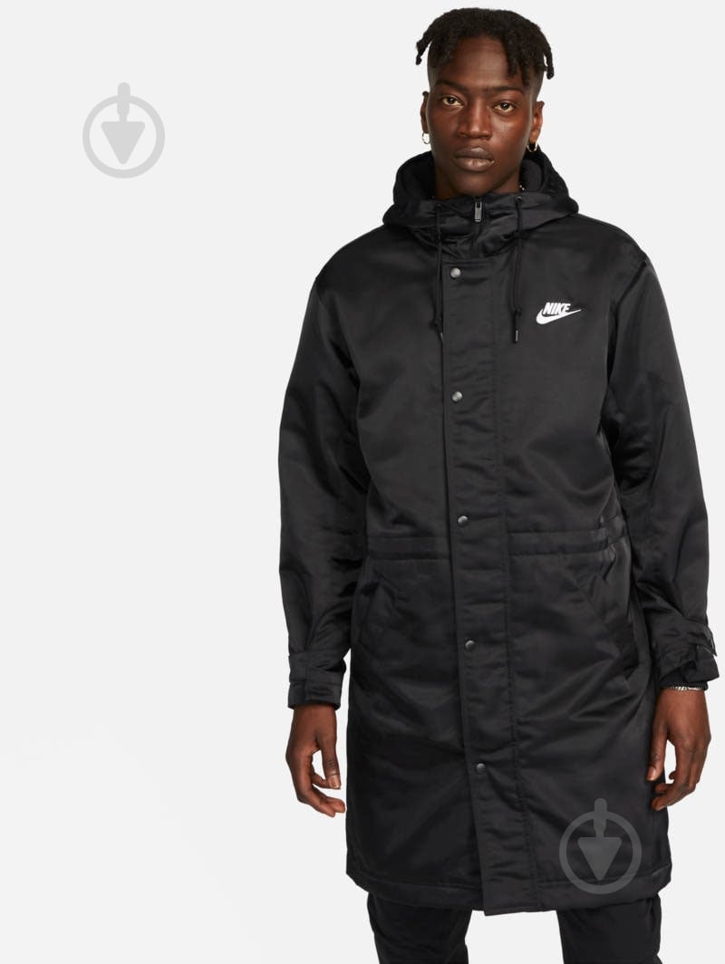 Куртка-парка мужская зимняя Nike M NK CLUB STADIUM PARKA FB7320-010 р.M черная - фото 1