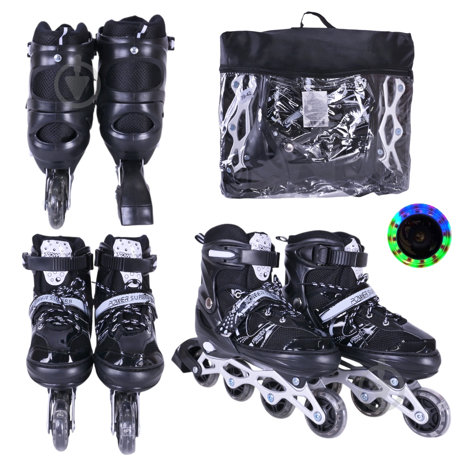 Роликовые коньки Shantou L RL25503 р. 38-41 в ассортименте - фото 30 Роликовые коньки Shantou L RL25503 р. 38-41 в ассортименте - фото 30