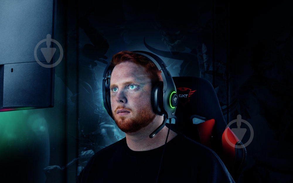 Гарнитура Trust GXT 455 Torus RGB gaming headset black (23138) - фото 10