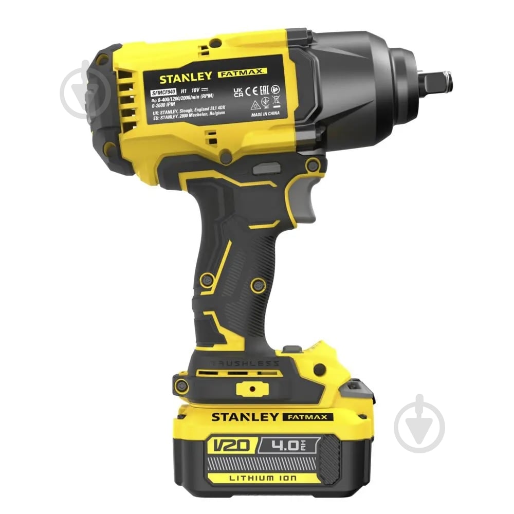 Гайковерт аккумуляторный Stanley FatMax 950 Нм SFMCF940M1 - фото 7