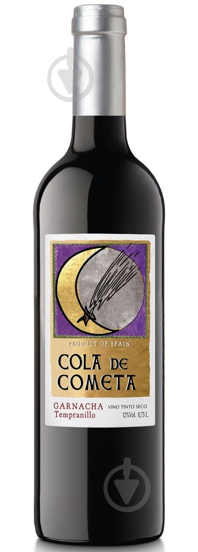 Вино Cola de Cometa Темпранильйо Гарнача красное сухое 0,75 л - фото 1 Вино Cola de Cometa Темпранильйо Гарнача красное сухое 0,75 л - фото 1
