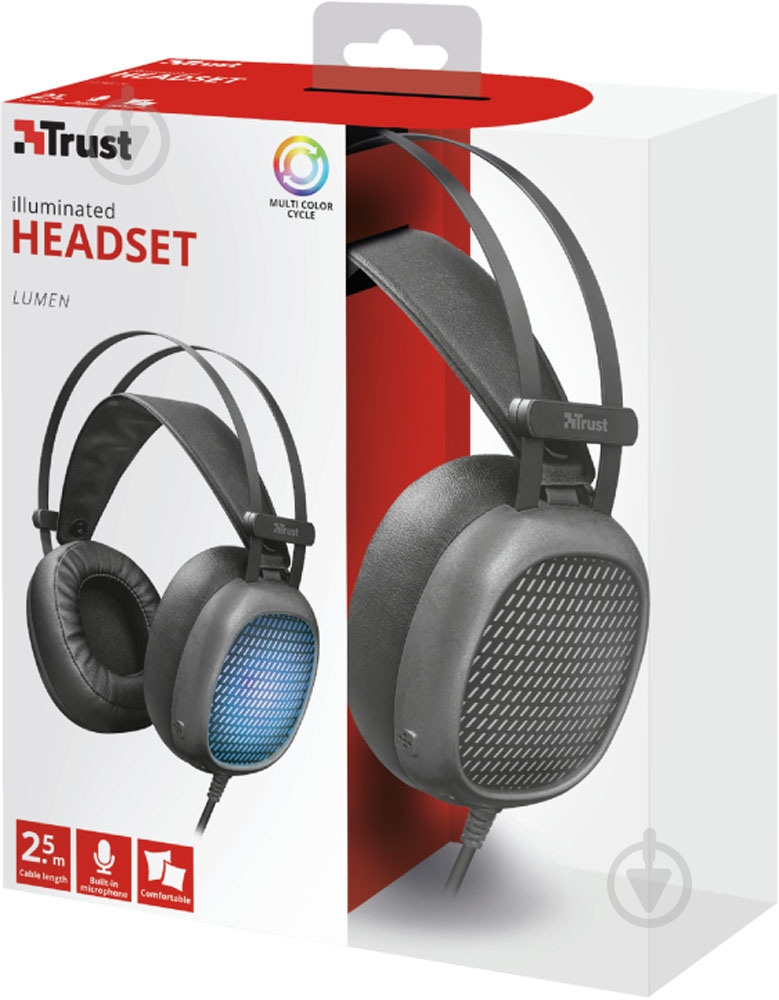 Гарнітура Trust Lumen illuminated headset black (22447) - фото 5 Гарнітура Trust Lumen illuminated headset black (22447) - фото 5