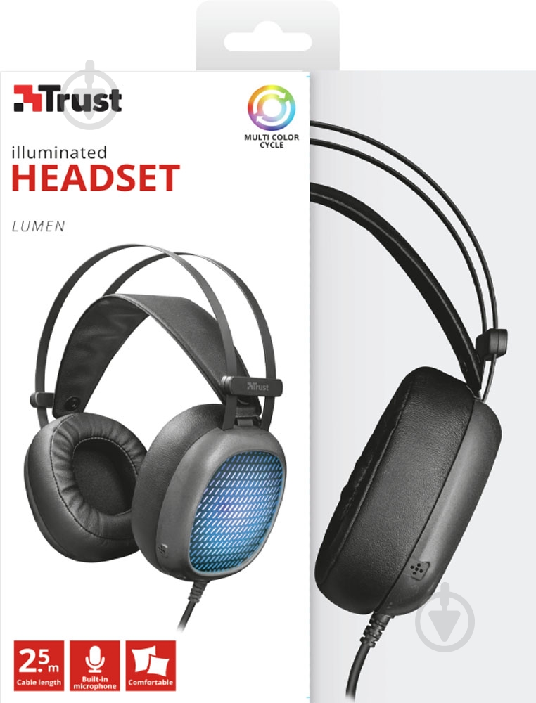 Гарнітура Trust Lumen illuminated headset black (22447) - фото 6 Гарнітура Trust Lumen illuminated headset black (22447) - фото 6