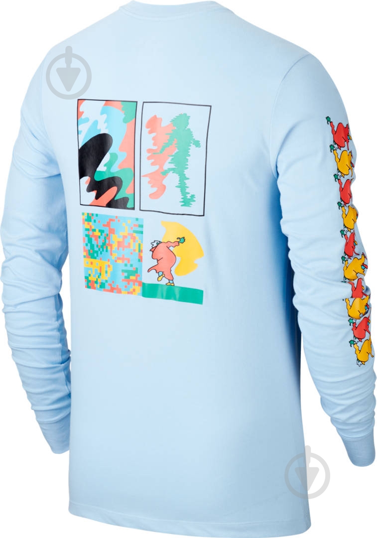 Футболка Nike M NK DRY TEE LS A.I.R. A SAVAG CT3846-436 р.2XL синій - фото 2