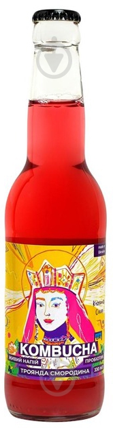 Комбуча Kombucha UA Роза-Смородина 0,33 л - фото 1