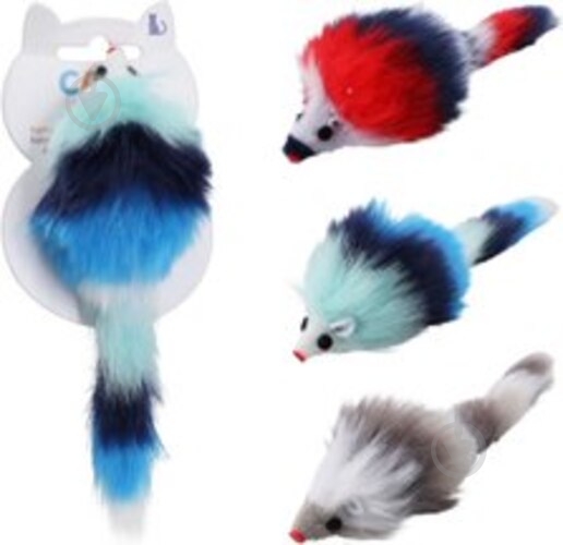 Игрушка Koopman Мишка с мятой разноцветный (491932210) - фото 1 Игрушка Koopman Мишка с мятой разноцветный (491932210) - фото 1