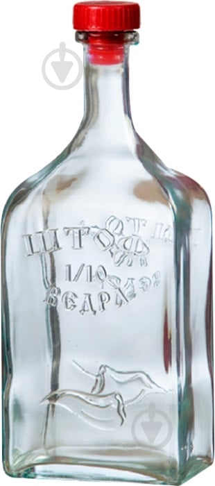 Бутылка для вина GlassGo Штоф 1,2 л прозрачная - фото 1 Бутылка для вина GlassGo Штоф 1,2 л прозрачная - фото 1