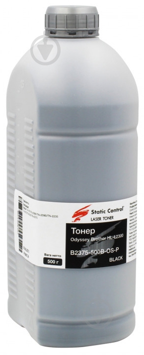 Тонер Static Control Brother HL-L2300 500г - фото 1 Тонер Static Control Brother HL-L2300 500г - фото 1