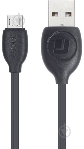 Кабель Ergo USB – microUSB 1 м чорний (LM18) - фото 2