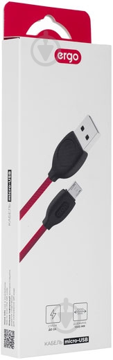Кабель Ergo USB – microUSB 1 м чорний (LM18) - фото 3