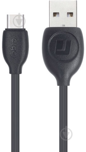 Кабель Ergo USB Type-C 1 м черный (TC09) - фото 2