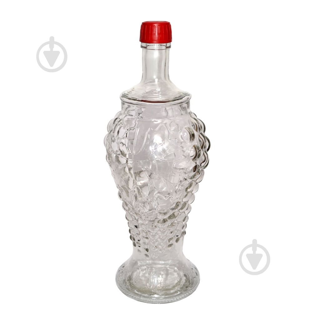 Бутылка для вина GlassGo Грона 1 л прозрачная - фото 1