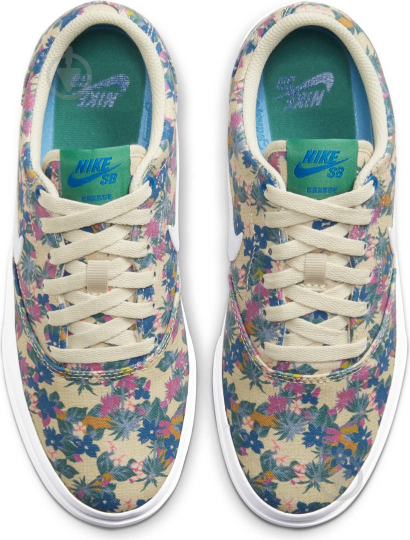 Кроссовки женские демисезонные Nike SB Charge Canvas Premium CT3874-200 р.39 разноцветные - фото 7