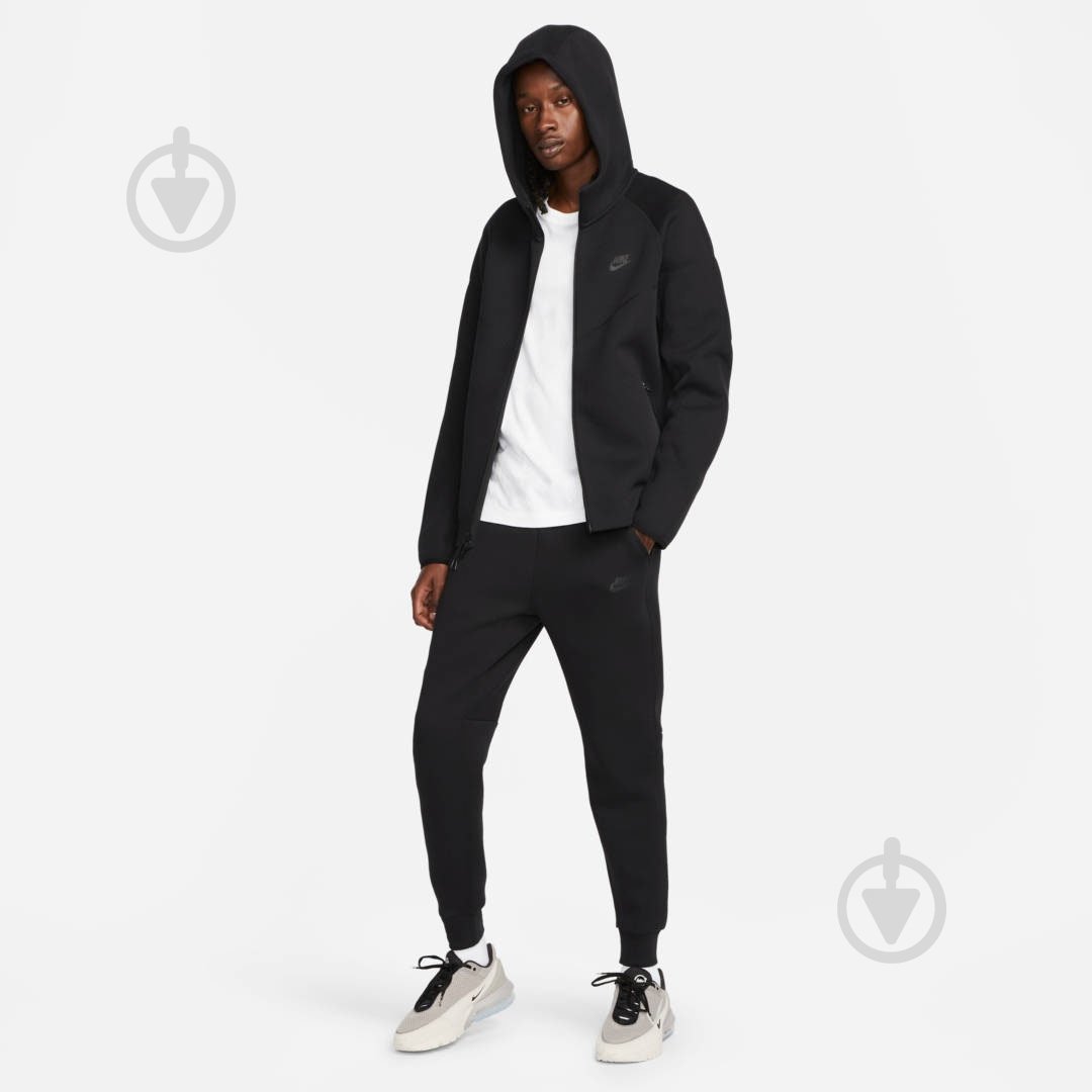 Джемпер Nike M NK TCH FLC FZ WR HOODIE FB7921-010 р.2XL черный - фото 7