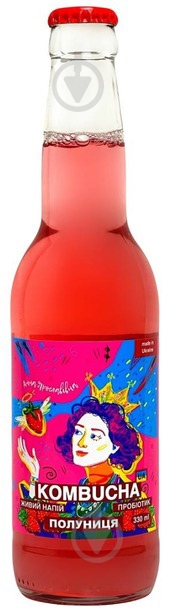 Комбуча Kombucha UA Клубника 0,33 л - фото 1