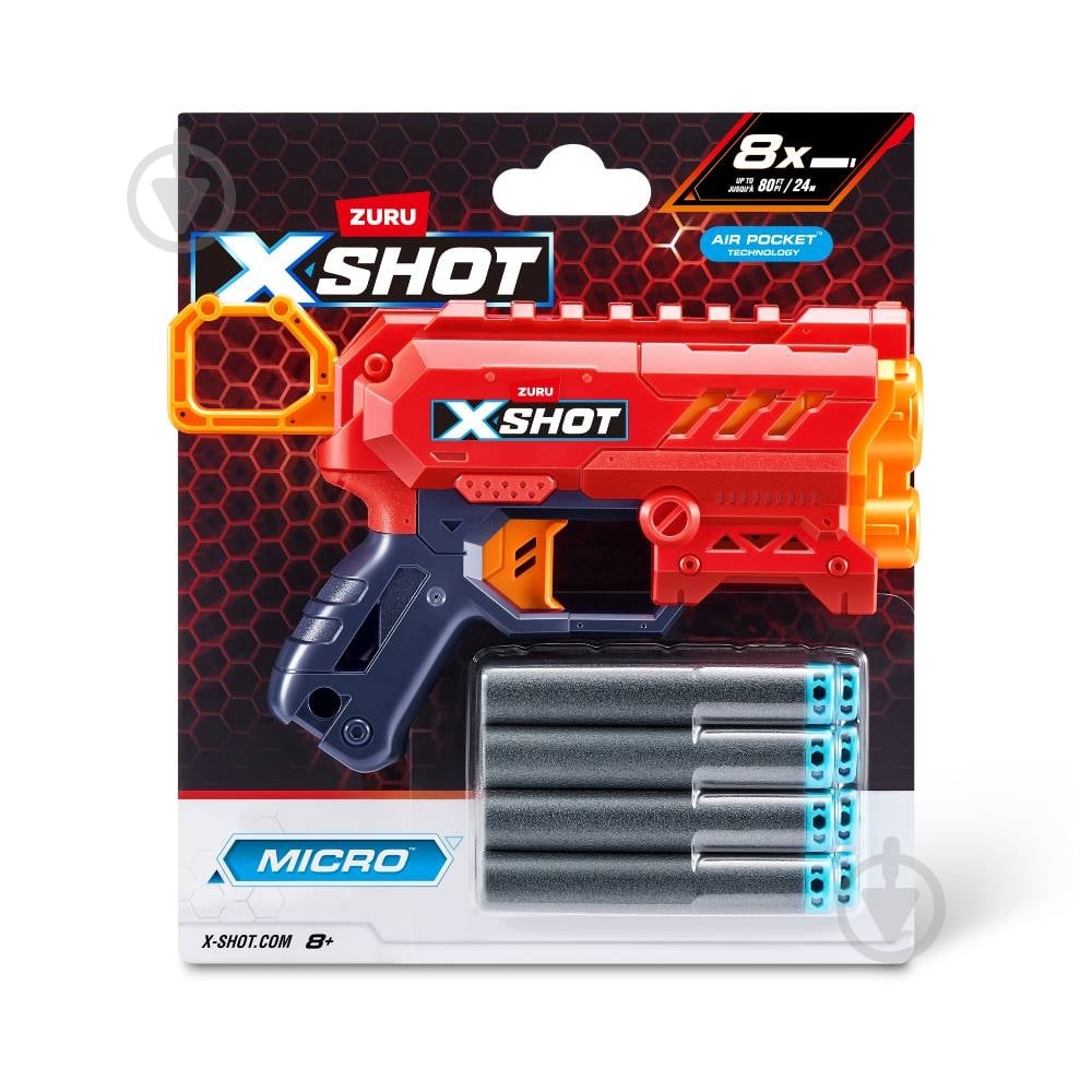 Швидкострільний бластер Zuru X-Shot Excel Micro 2.0 Color Card (8 патронів) 36726TQ1R - фото 1 Швидкострільний бластер Zuru X-Shot Excel Micro 2.0 Color Card (8 патронів) 36726TQ1R - фото 1