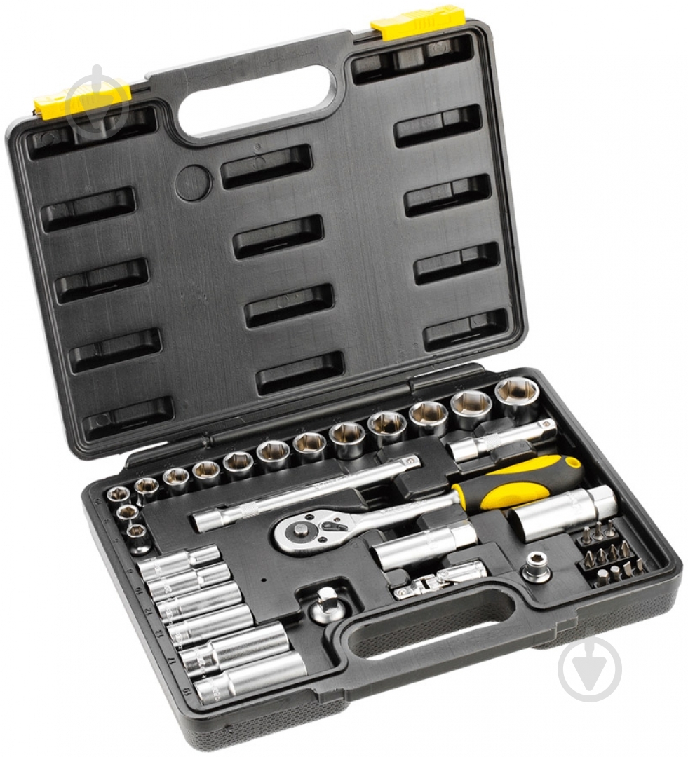 Набор головок Topex 39 шт. 38D641 - фото 1 Набор головок Topex 39 шт. 38D641 - фото 1