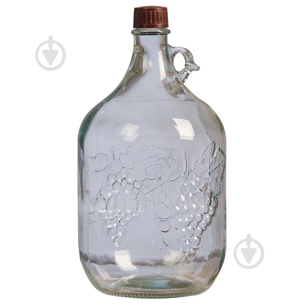 Бутылка для вина GlassGo Лоза 5 л прозрачная - фото 1