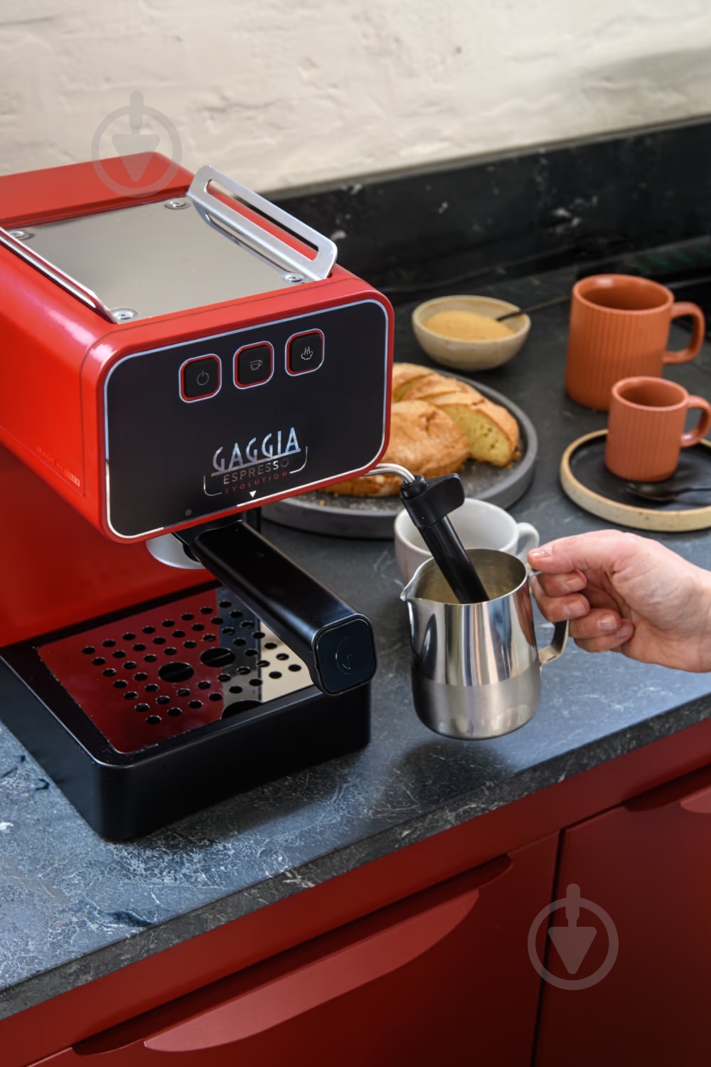Кофеварка рожковая Gaggia Espresso Evolution Red (EG2115/03) - фото 3