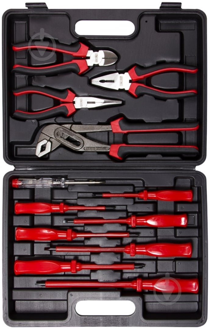 Набор ручного инструмента E.NEXT 12 шт. t009011 - фото 1