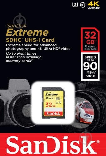 Карта пам'яті SanDisk SDHC 32GB (SDSDXNE-032G-GNCIN) - фото 3
