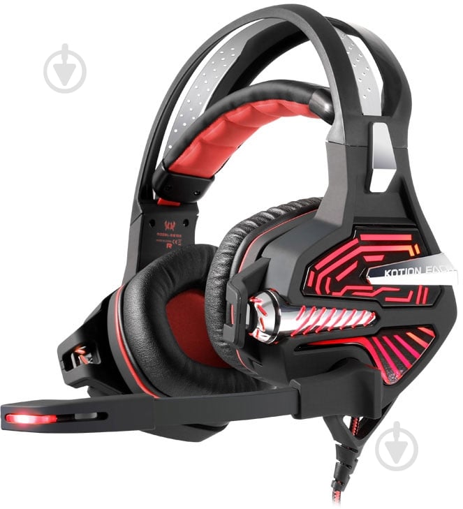 Гарнітура Kotion Each GS100 7.1 black/red - фото 1 Гарнітура Kotion Each GS100 7.1 black/red - фото 1