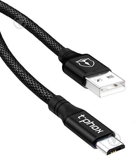 Кабель T-PHOX USB Type-A 1.2 м чорний (T-M810 Black) Speed - фото 1 Кабель T-PHOX USB Type-A 1.2 м чорний (T-M810 Black) Speed - фото 1