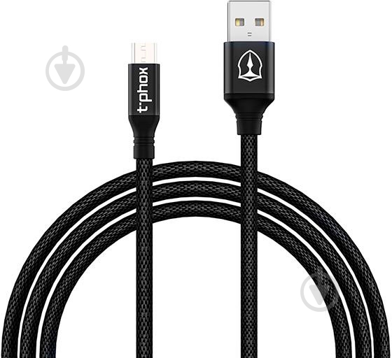 Кабель T-PHOX USB Type-A 1.2 м чорний (T-M810 Black) Speed - фото 2 Кабель T-PHOX USB Type-A 1.2 м чорний (T-M810 Black) Speed - фото 2