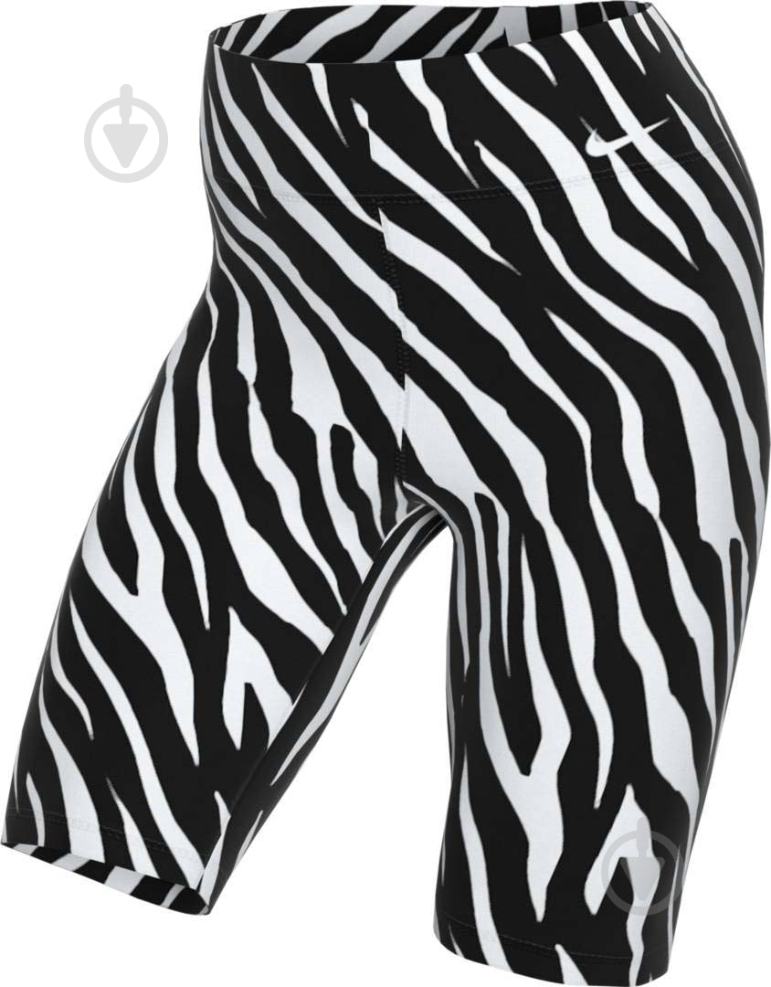 Велосипедки Nike W ONE 7'' AOP ICNCLSH SH CZ9207-596 р. S черно-белый - фото 1