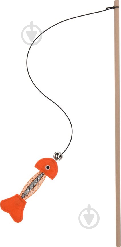 Дразнилка Koopman Удочка с рыбкой оранжевый (491004230) - фото 1 Дразнилка Koopman Удочка с рыбкой оранжевый (491004230) - фото 1