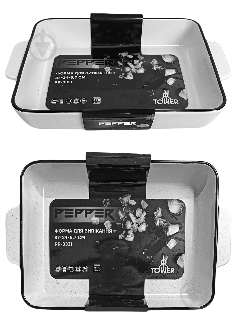 Форма Pepper 37х24х6,7 см, Tower, керамика - фото 2