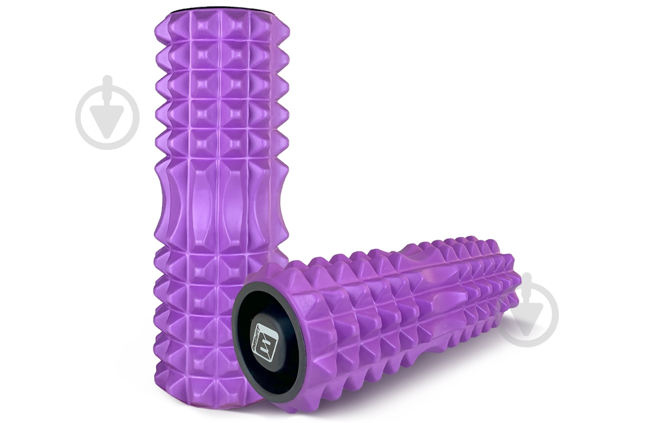 Массажный ролик EasyFit Grid Roller 33 см v.1.2 с заглушками Фиолетовый (EF-2022a-V) - фото 3 Массажный ролик EasyFit Grid Roller 33 см v.1.2 с заглушками Фиолетовый (EF-2022a-V) - фото 3