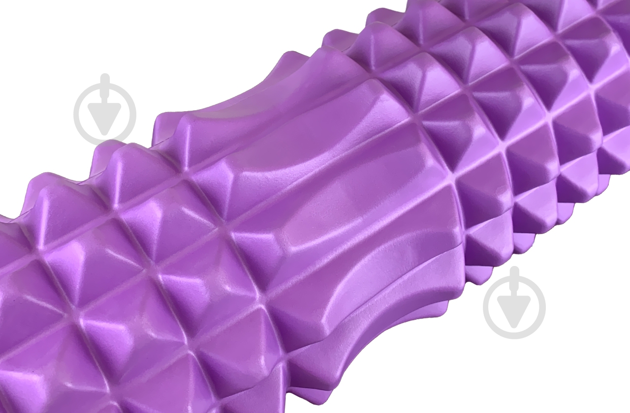 Массажный ролик EasyFit Grid Roller 33 см v.1.2 с заглушками Фиолетовый (EF-2022a-V) - фото 4 Массажный ролик EasyFit Grid Roller 33 см v.1.2 с заглушками Фиолетовый (EF-2022a-V) - фото 4