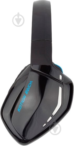 Гарнітура Kotion Each B3506 Bluetooth black/blue - фото 3