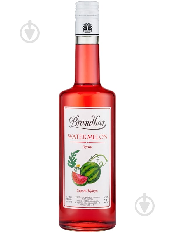 Сироп Brandbar Арбуз 0,7 л - фото 1 Сироп Brandbar Арбуз 0,7 л - фото 1