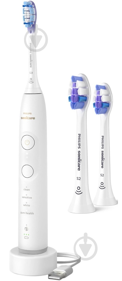 Набір Philips Series 7100 електрична зубна щітка HX7420/01 + насадки HX6052/87 - фото 1