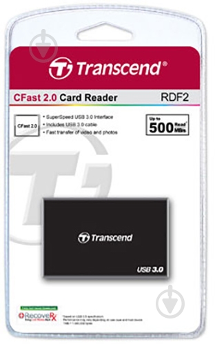 Кардрідер Transcend  USB 3.0 CFast (TS-RDF2) - фото 4