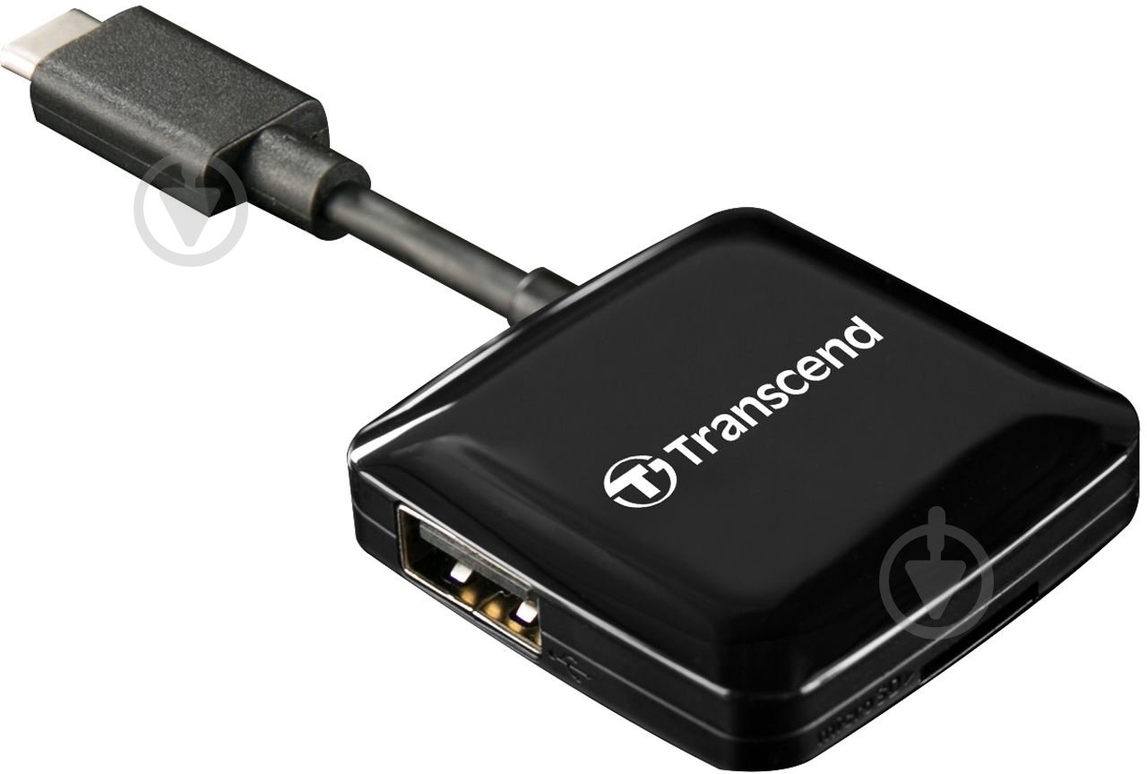 Кардридер Transcend USB-C/USB-A SD/microSD (TS-RDC2K) - фото 1 Кардридер Transcend USB-C/USB-A SD/microSD (TS-RDC2K) - фото 1