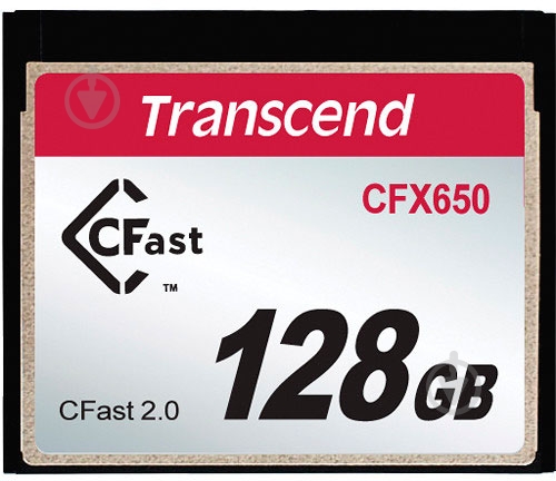 Карта памяти Transcend CFast 128GB (TS128GCFX650) - фото 1